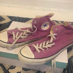 Purple High Top Converse